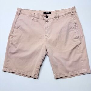Mavi Simon Mens Dusty Rose Pink Chino Shorts Size 38 Cotton Stretch